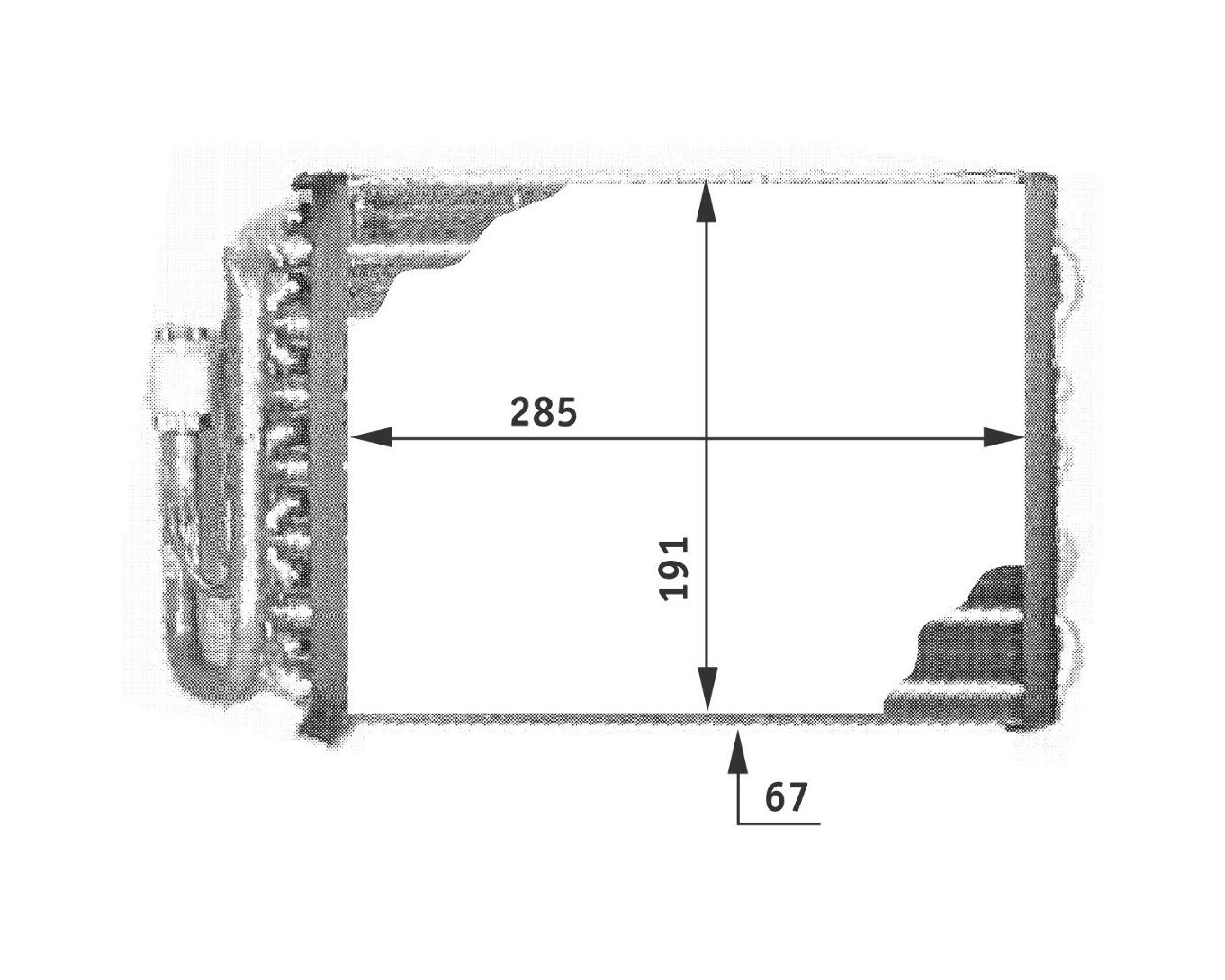 BMW A/C Evaporator Core 64118391356 - Behr 351210241